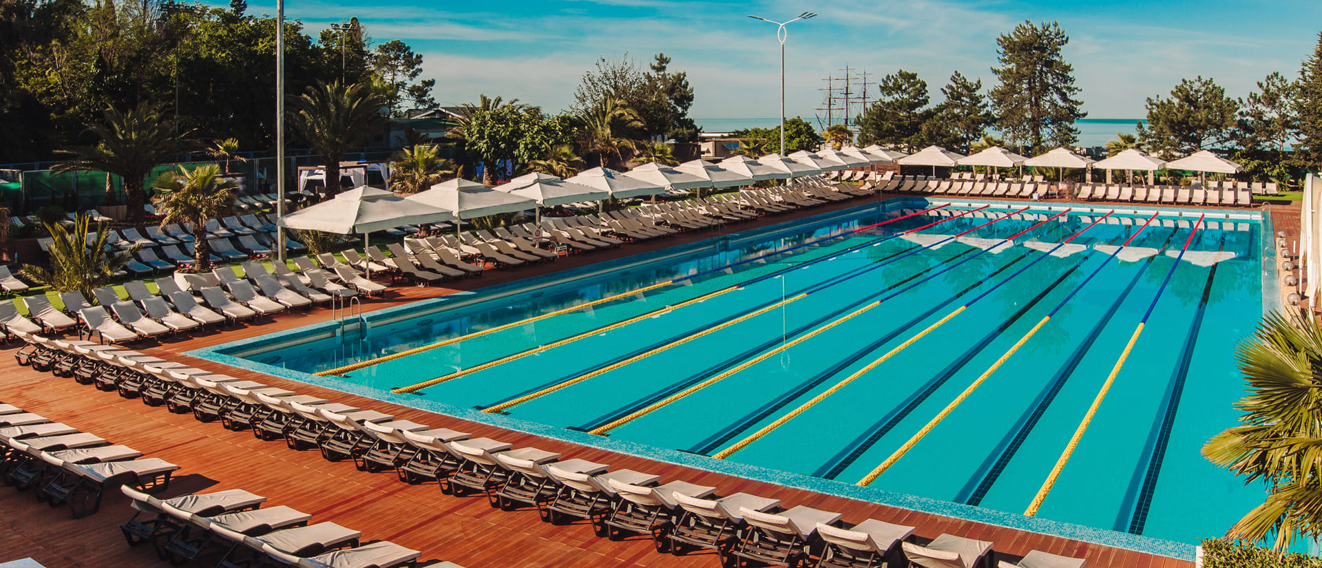 heated salt water swimming pool in sochi
